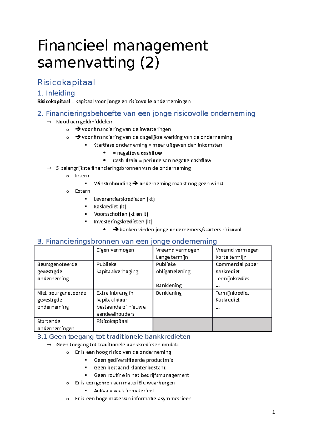 Financieel-management-Hogeschool Vives - Financieel Management ...