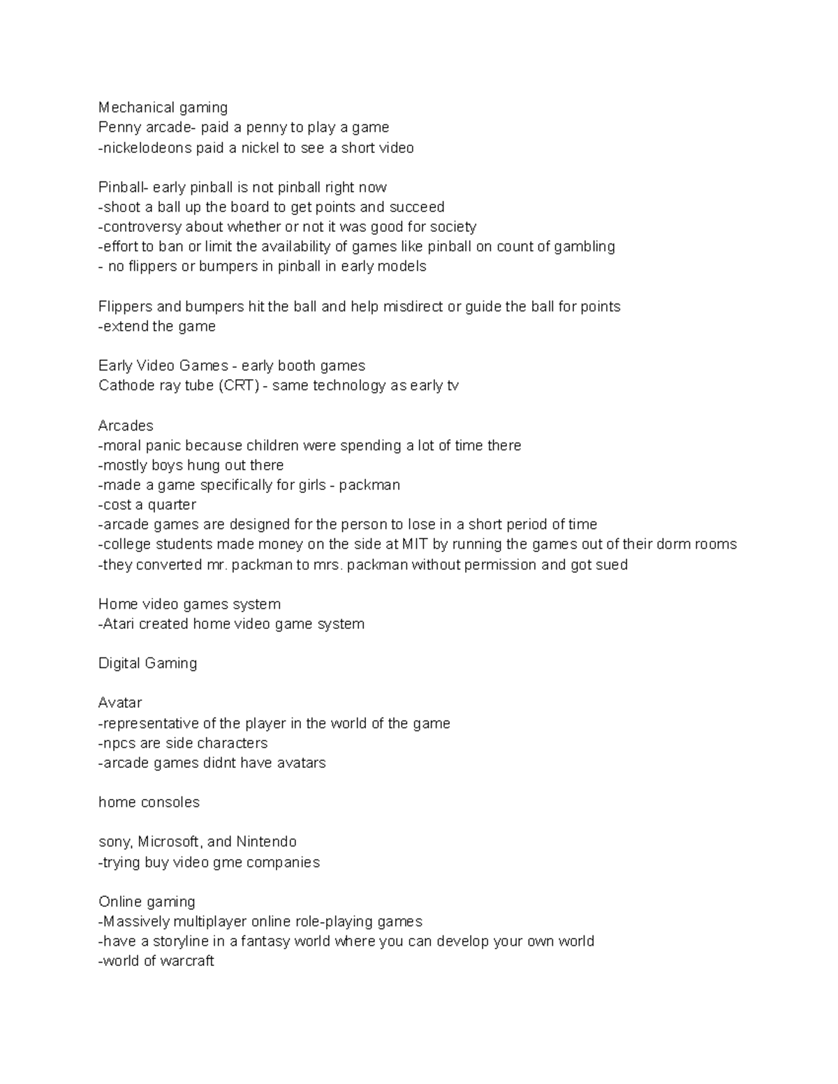 Communication Notes Arcades And Gaming Mechanical Gaming Penny