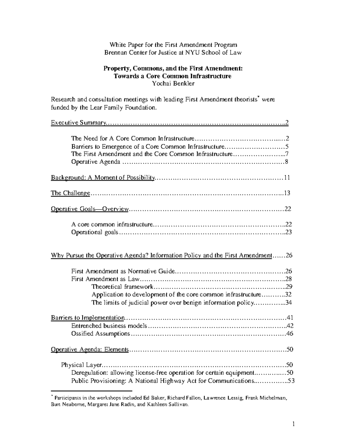 White Paper - ............ - White Paper for the First Amendment ...