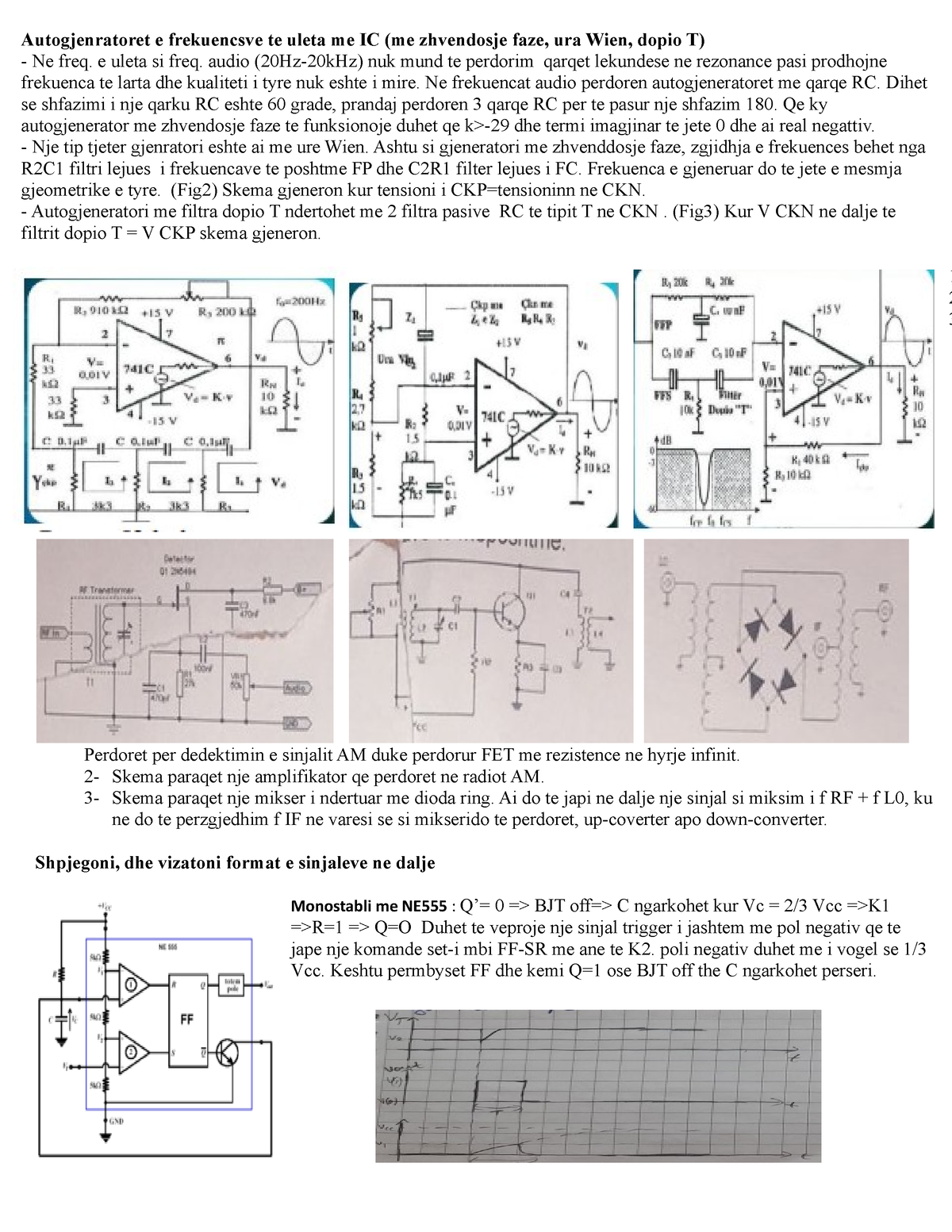 Tezat Zgjidhje - TEZA - Autogjenratoret E Frekuencsve Te Uleta Me IC ...