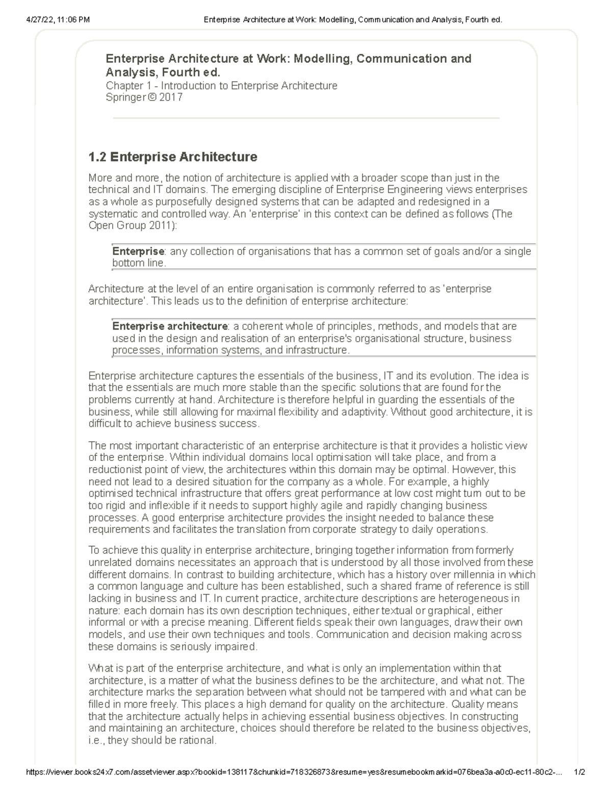 1 2 Enterprise Architecture At Work Modelling Communication And   Thumb 1200 1553 