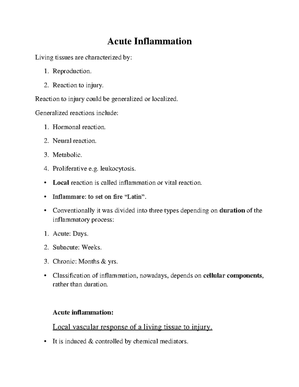 DOC-20230124-WA0030 - Acute Inflammation Living tissues are ...