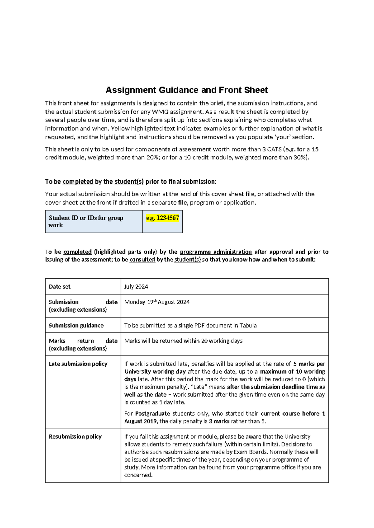 WM179-18, Cyber Fundamentals - Assignment Guidance and Front Sheet This ...