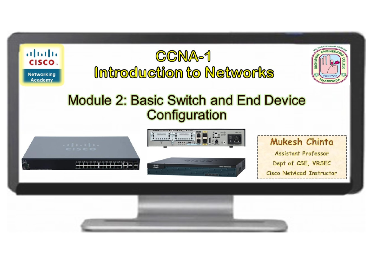 Basic Router and Switch ConfigurationCCNAv 7Module 2 Computer