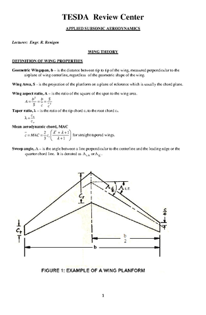 AENG 316 Assignment 1 - AERONAUTICAL ENGINEERING DEPARTMENT Name: Date ...