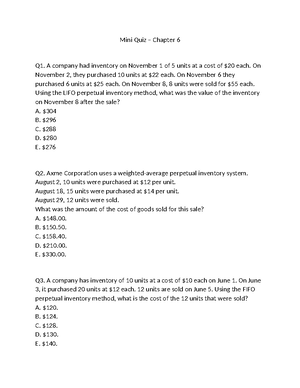Extra practice problems Answers - CHAPTER 1 EXERCISE 1. Correct. The ...