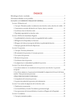 Derechos Reales - La Posesión - TEMA 1: LA POSESIÓN Concepto De ...