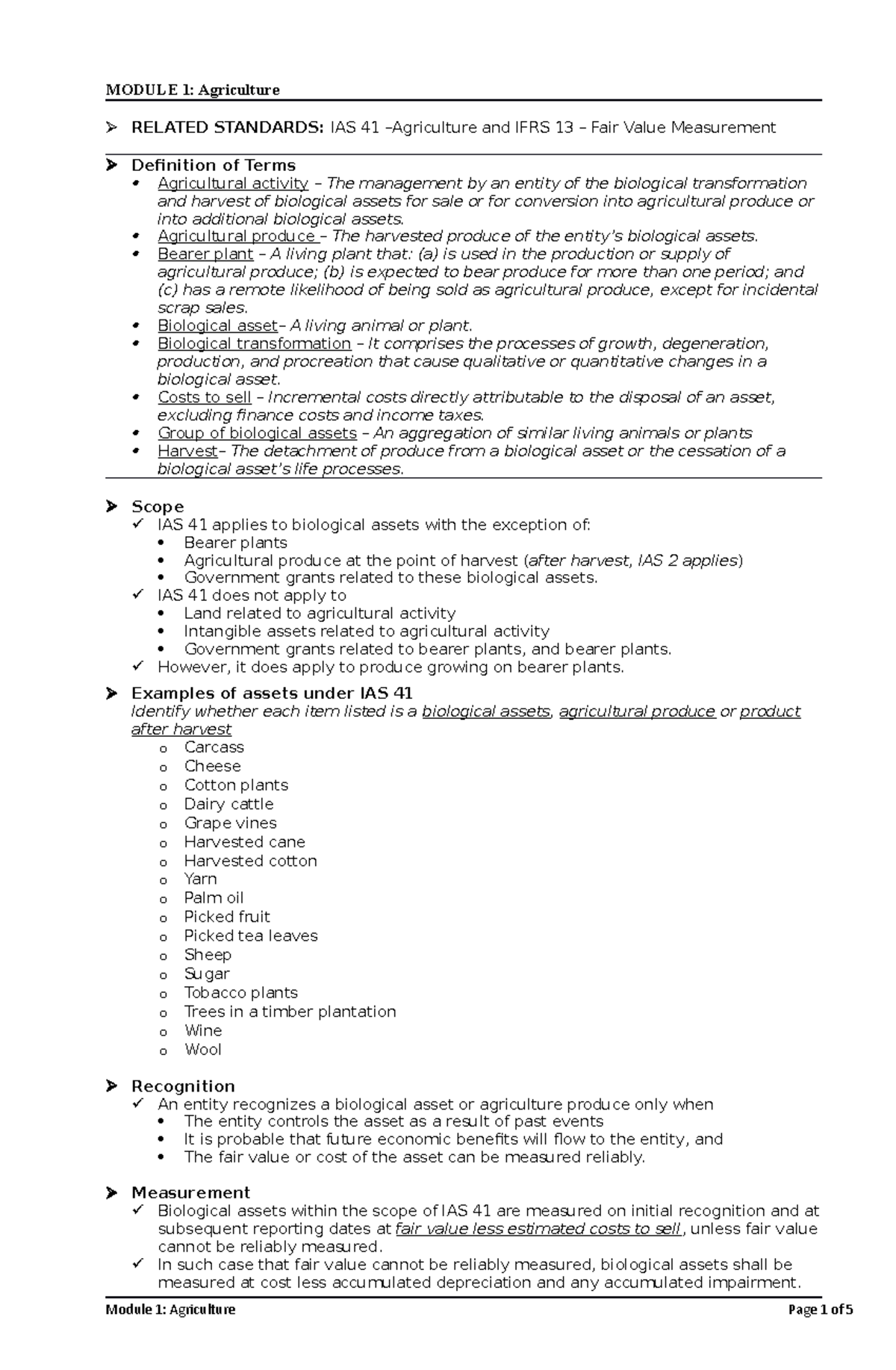 Module 1 - What you need to know about Agriculture - MODULE 1 ...