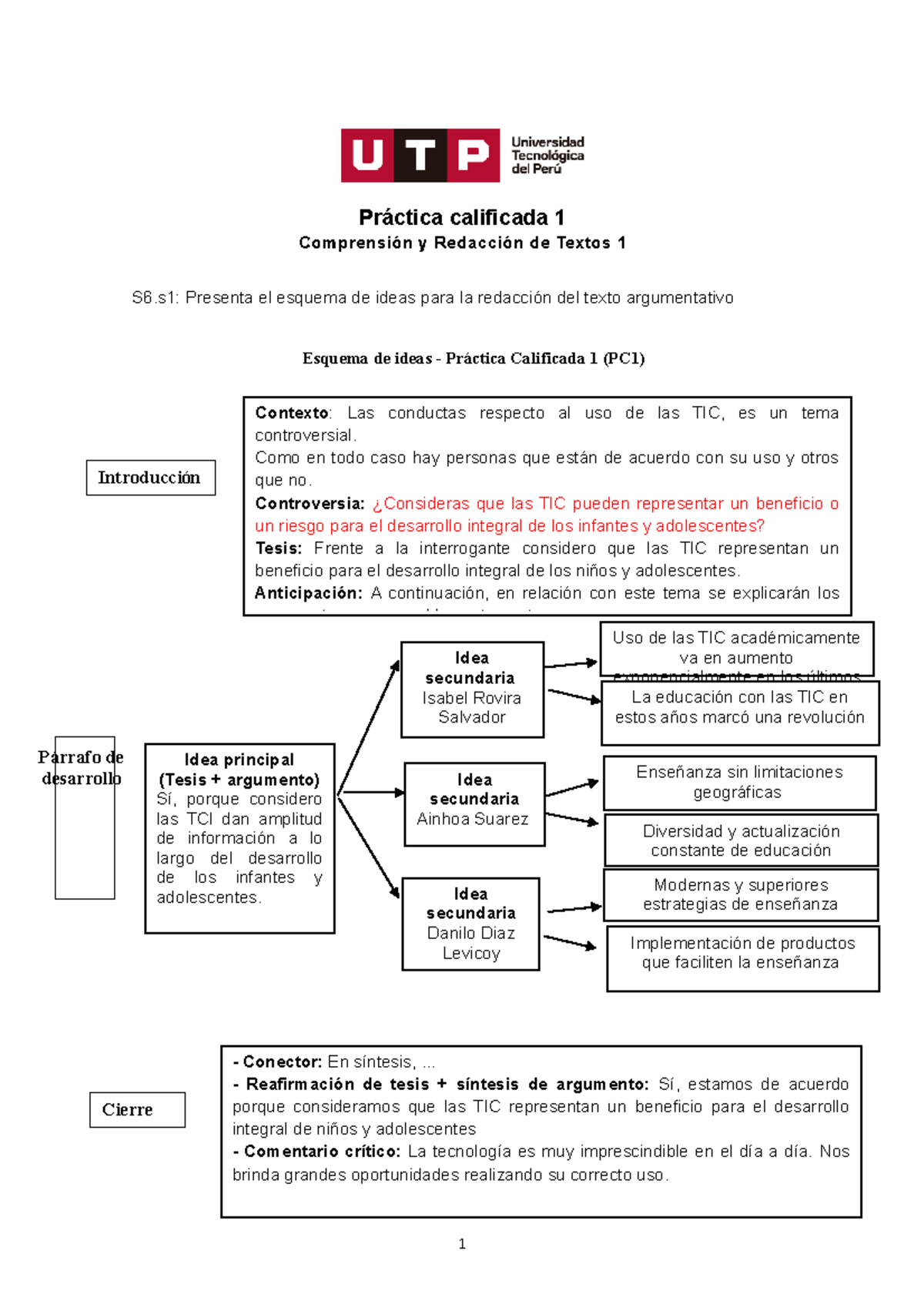 GC N01I PC1Consigna 22C1M (cuadernillo) - Práctica Calificada 1 ...