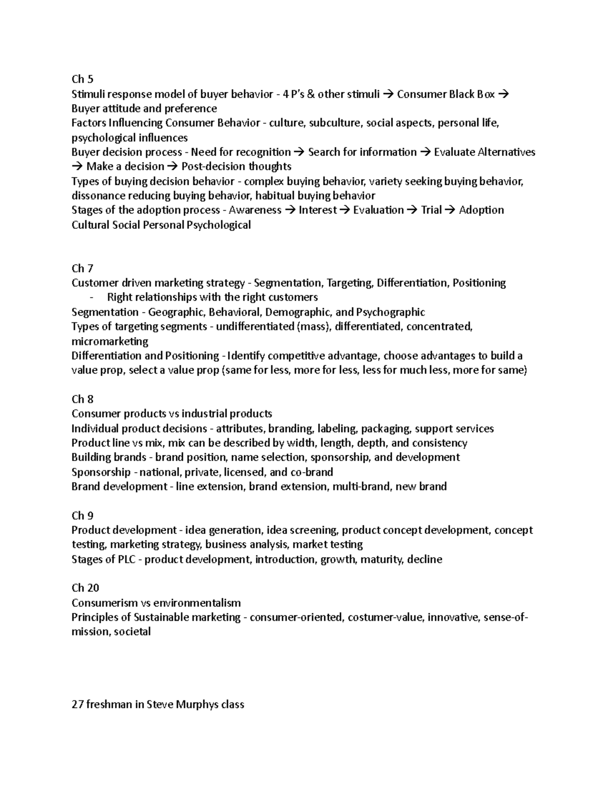 Marketing Concept Check 2 - Ch 5 Stimuli response model of buyer ...