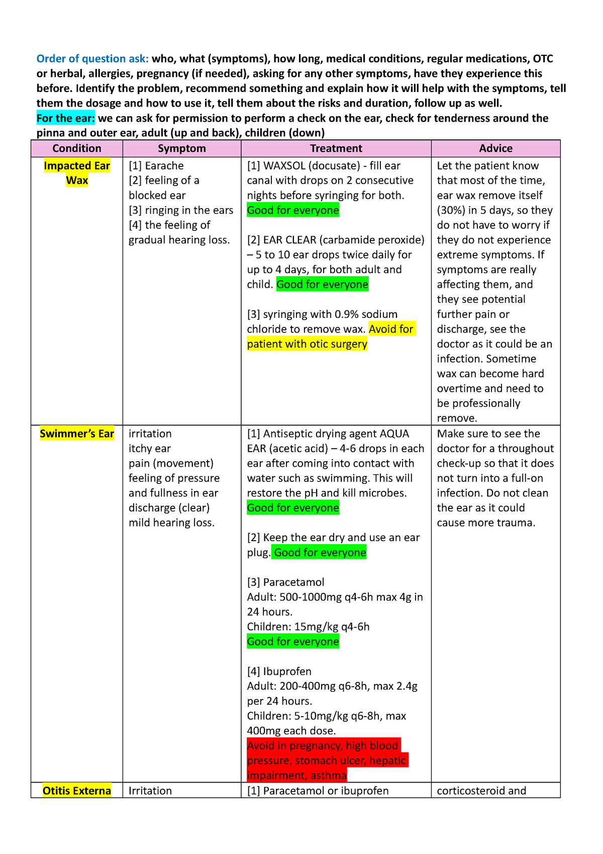 Oral Exam Paper - ORAL EXAMS NOTE WITH THE CONDITIONS - Order Of ...