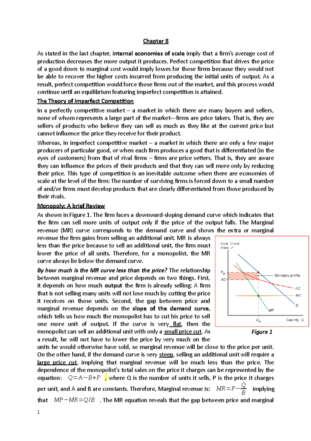 Chapter 8 - The Course Discusses The Following Issues: The Gains From ...