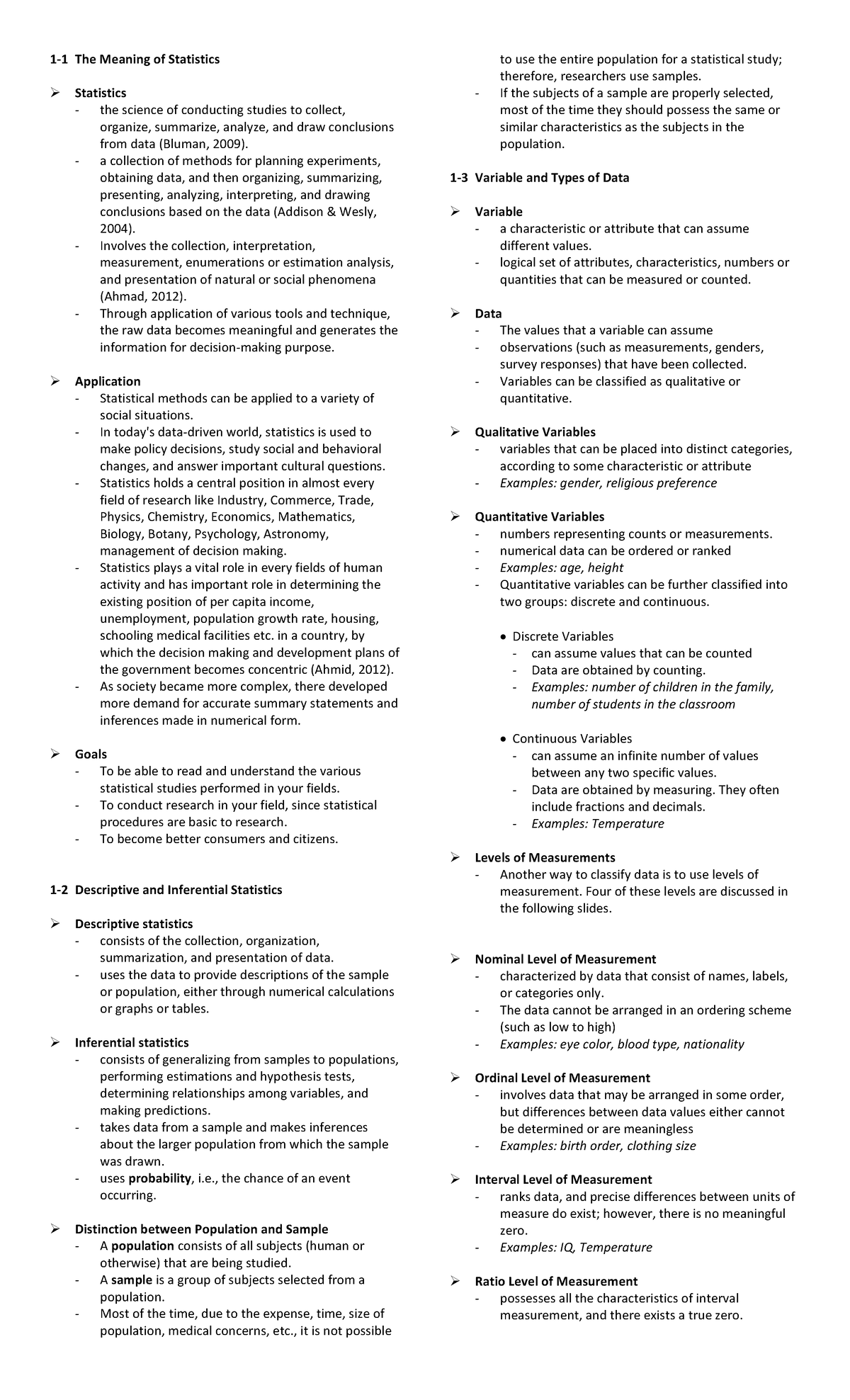 The Meaning of Statistics - a collection of methods for planning ...