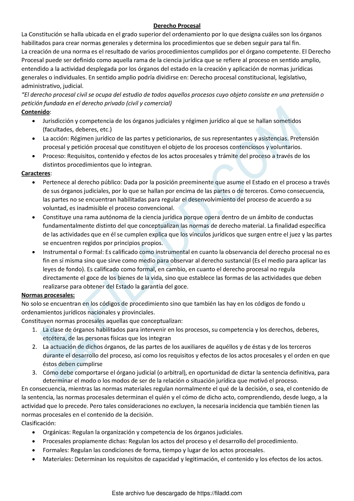 Resumen De Derecho Procesal Civil Y Comercial - Derecho Procesal La ...