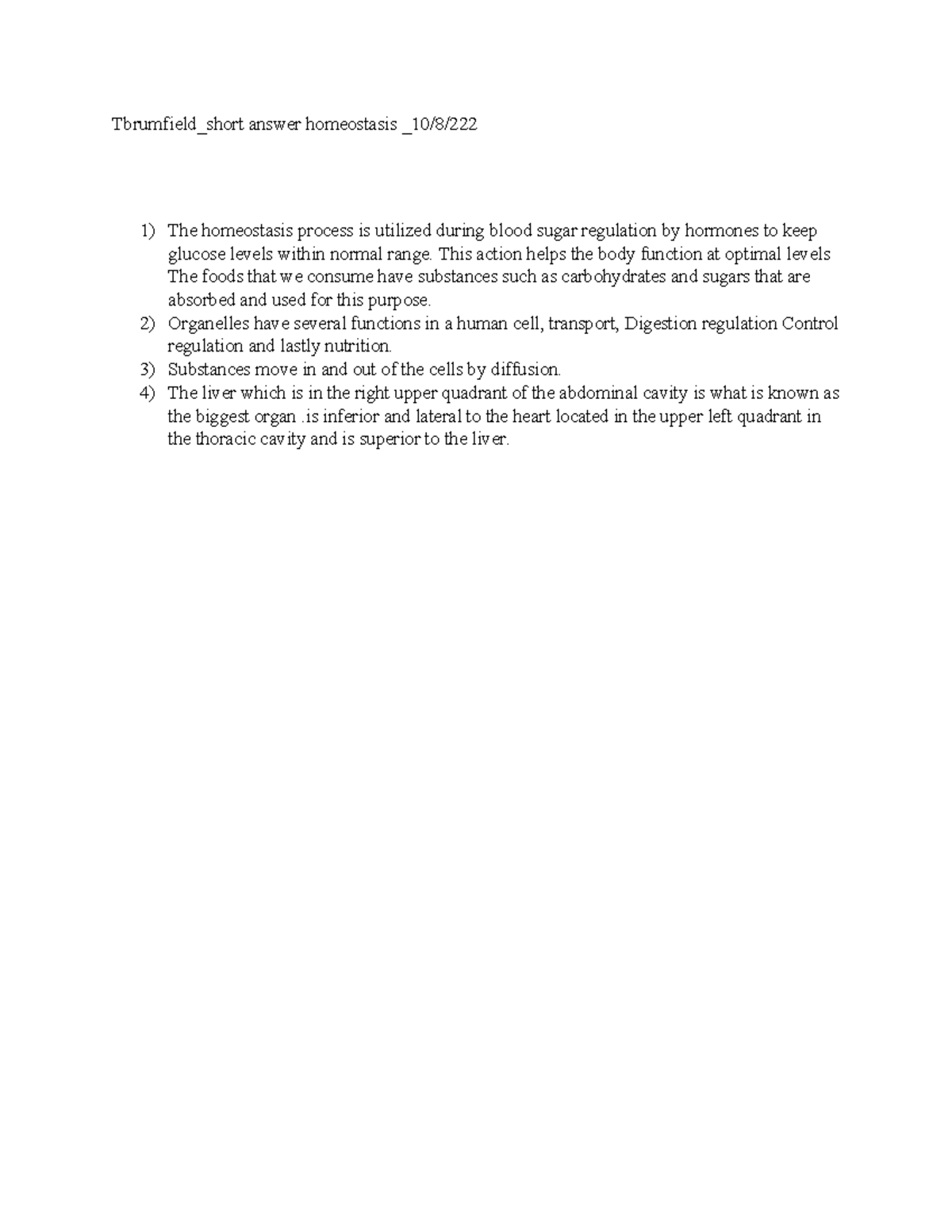 homeostasis case study answers