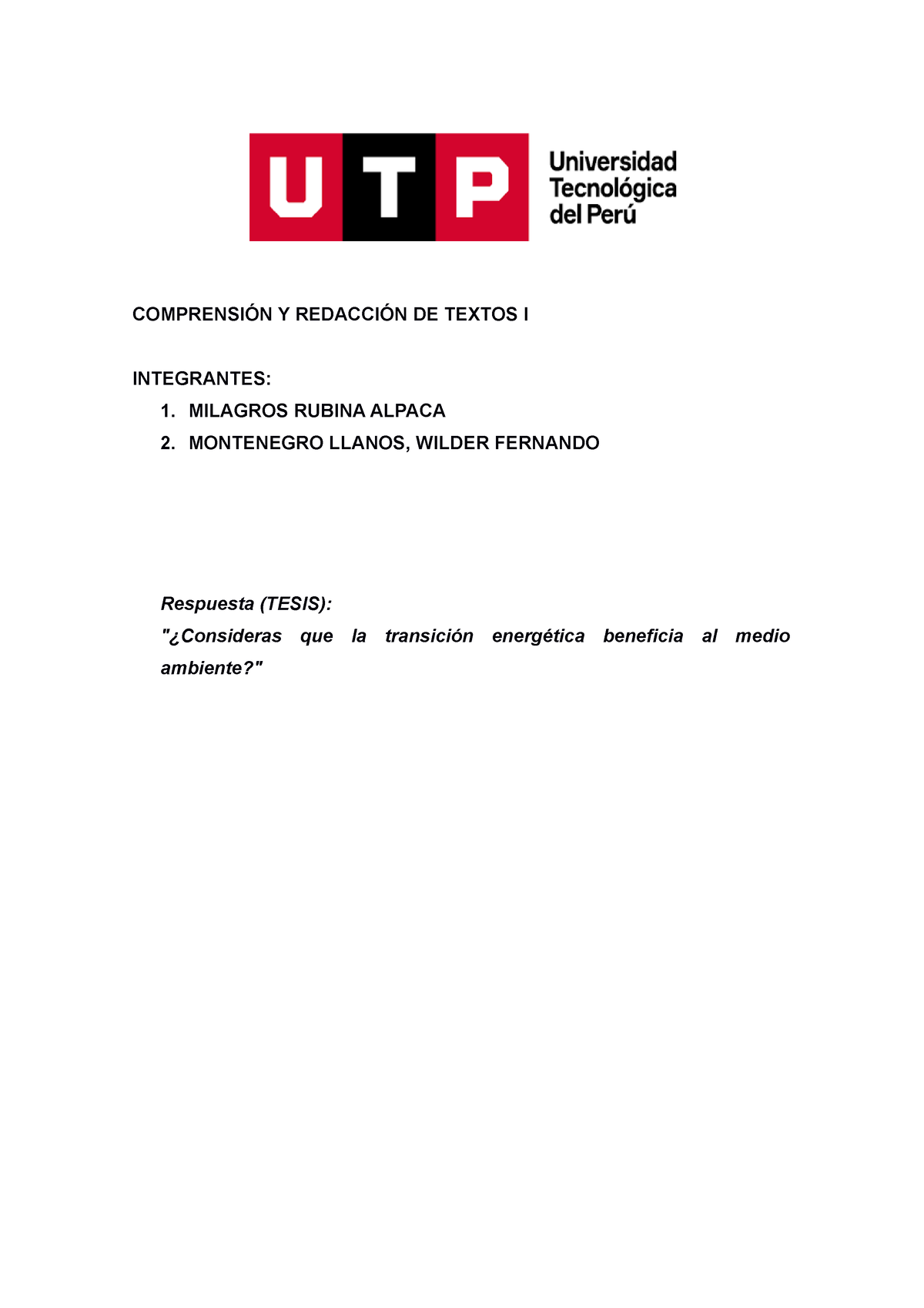 Semana Tema Tarea Esquema De Producci N Para El Examen Final Comprensi N Y Redacci N