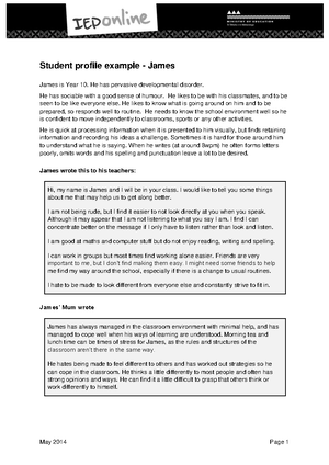 iep case study examples elementary students