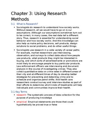 Intro To Sociology Ch 15 Notes - Chapter 15: Saving The Environment 15 ...