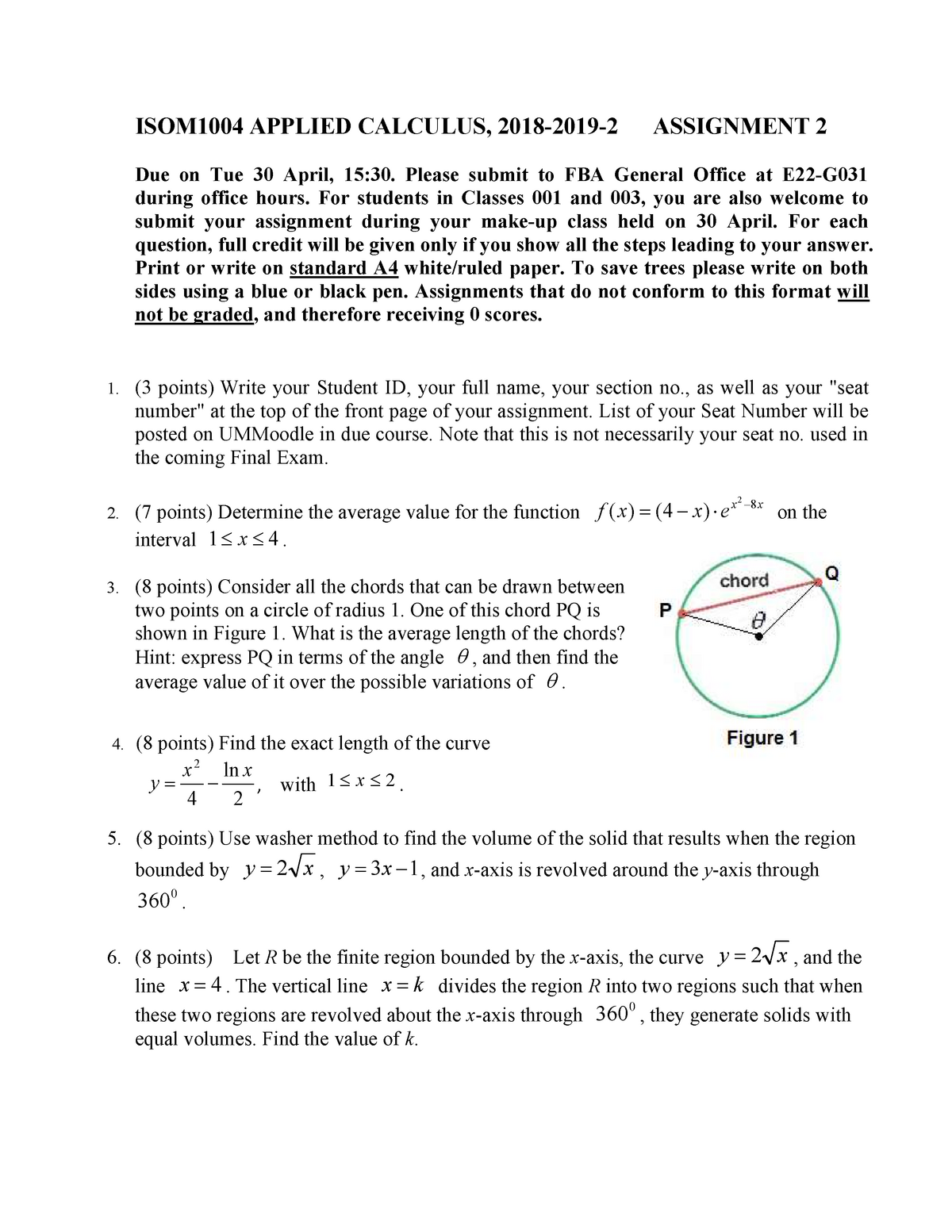 Isom1004 Assignment 2 Warning Tt Undefined Function 32 Isom1004 Applied Calculus 18 19 2 Studocu