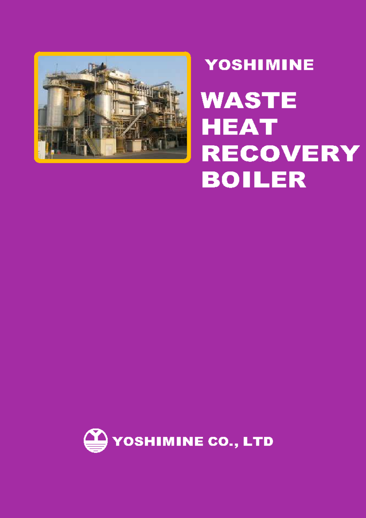 Waste Heat boiler Whrb YOSHIMINE WASTE HEAT BOILER YOSHIMINE CO