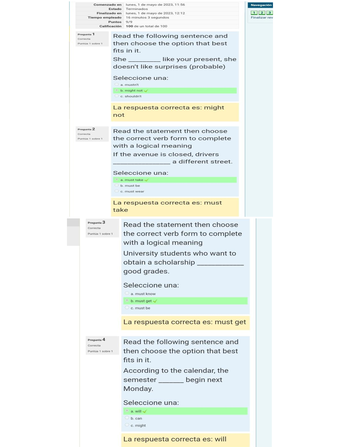 assignment 1 questionnaire unit 1 idioma extranjero iv v1