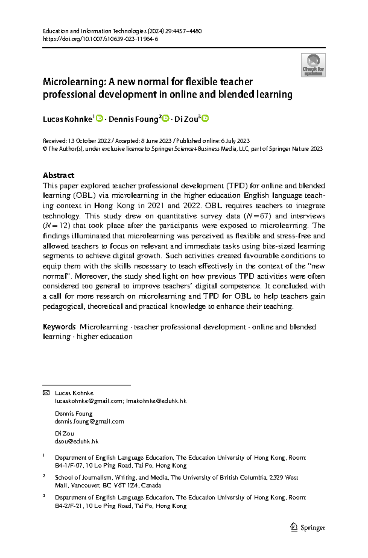 Springer 4 - About a research article - Vol.:(0123456789) doi/10.1007 ...