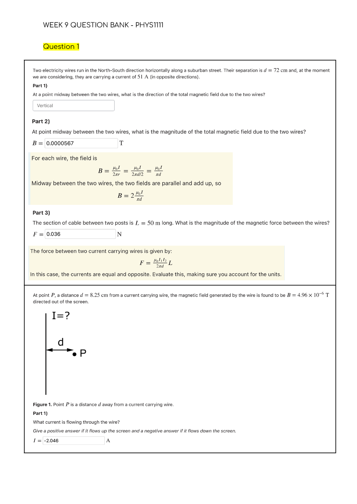 PHYS1111 Quiz 8 Question Bank - PHYS1111 - Question Question Question ...