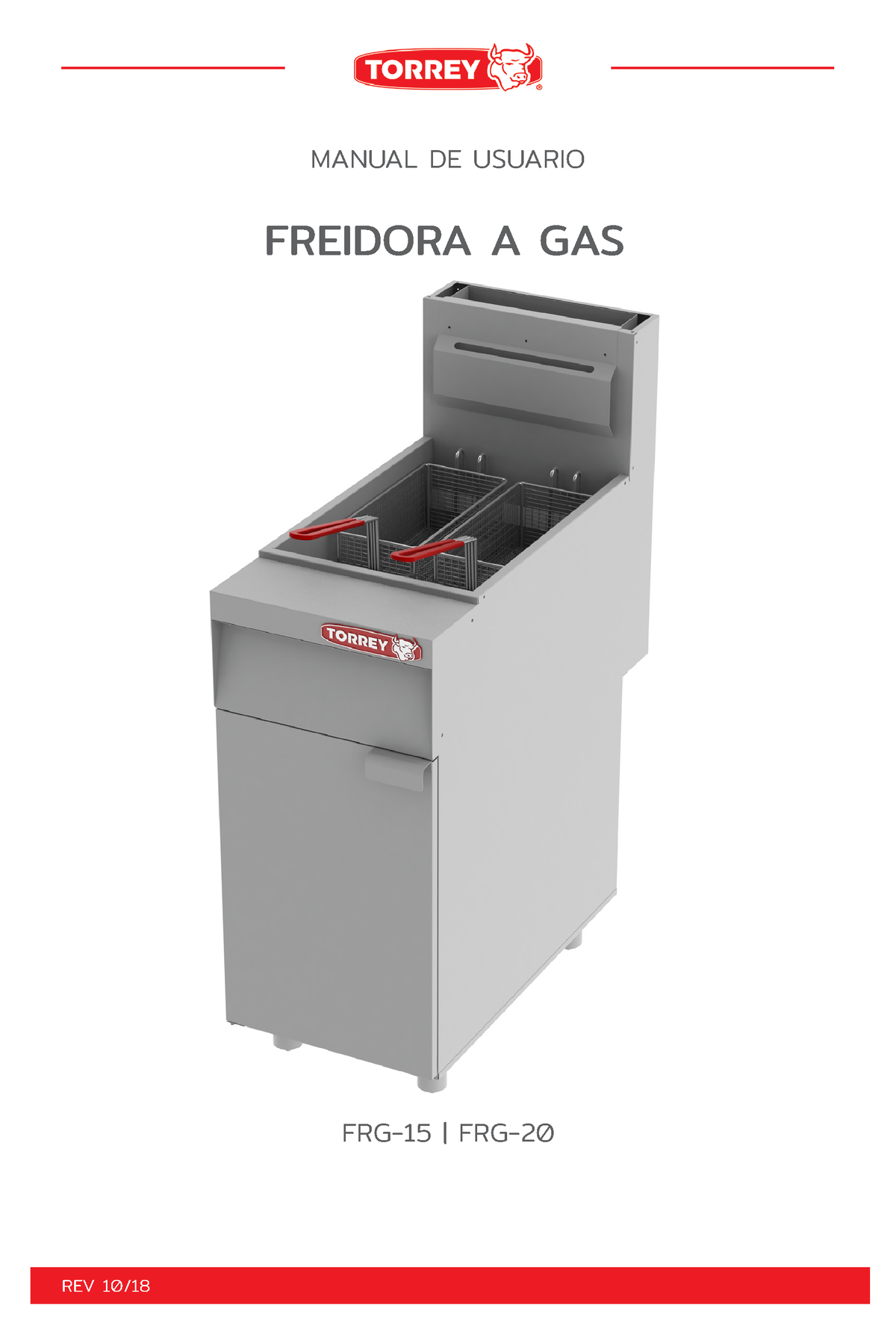 Freidora industrial a Gas FRG-20 TORREY