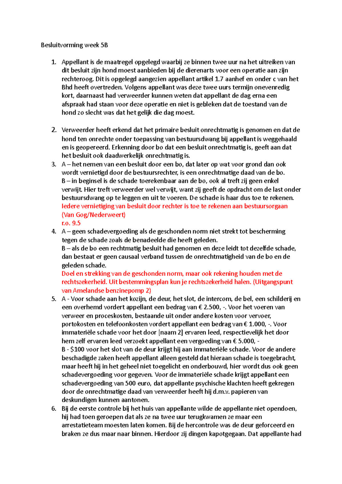 Besluitvorming Week 5B - Besluitvorming Week 5B Appellant Is De ...