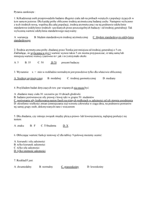 Statystyka Mat., Lista 4 - Zadania Ze Statystyki Matematycznej Dla I ...