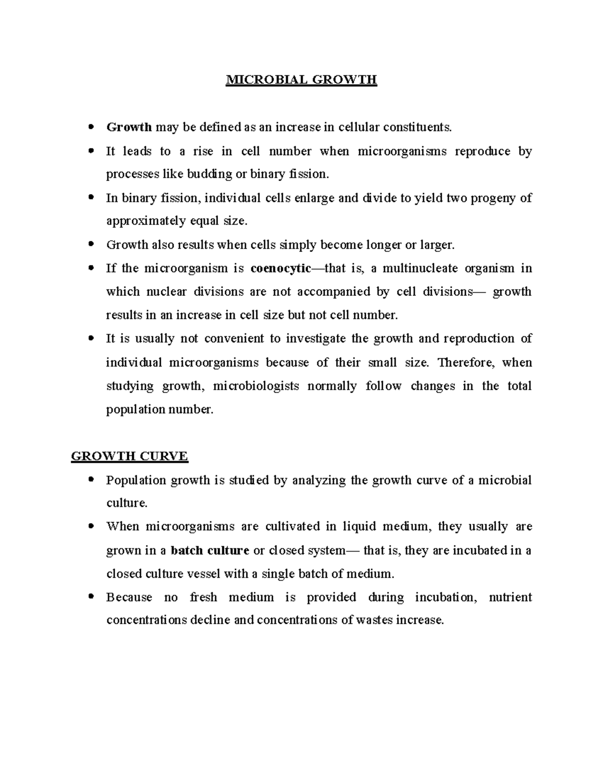 What Causes Microbial Growth