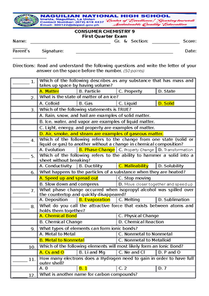 Science 9 Q2 Carbon-Compounds - Science Module 6 Carbon Compounds 1 9 ...