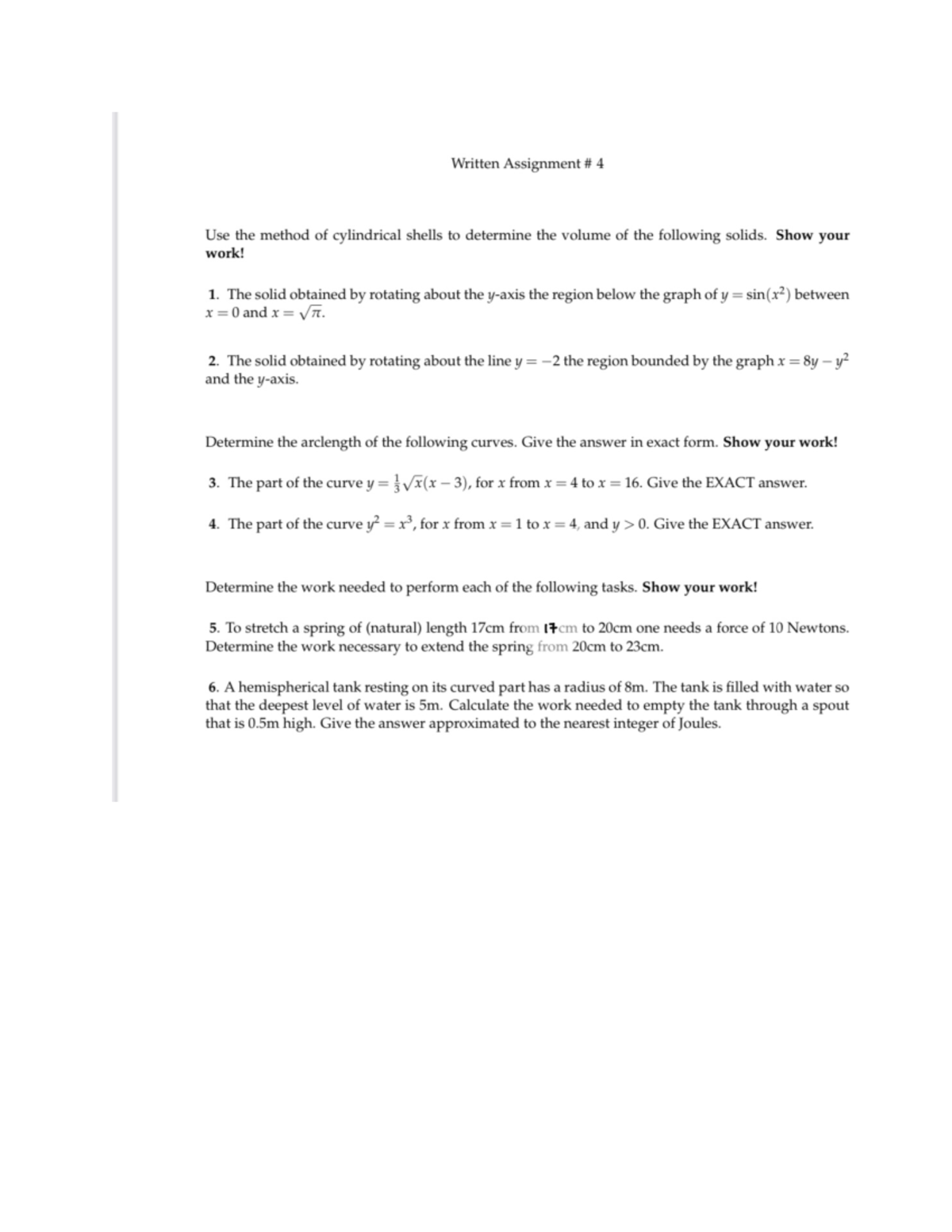 Written assignment MAT 265 Studocu