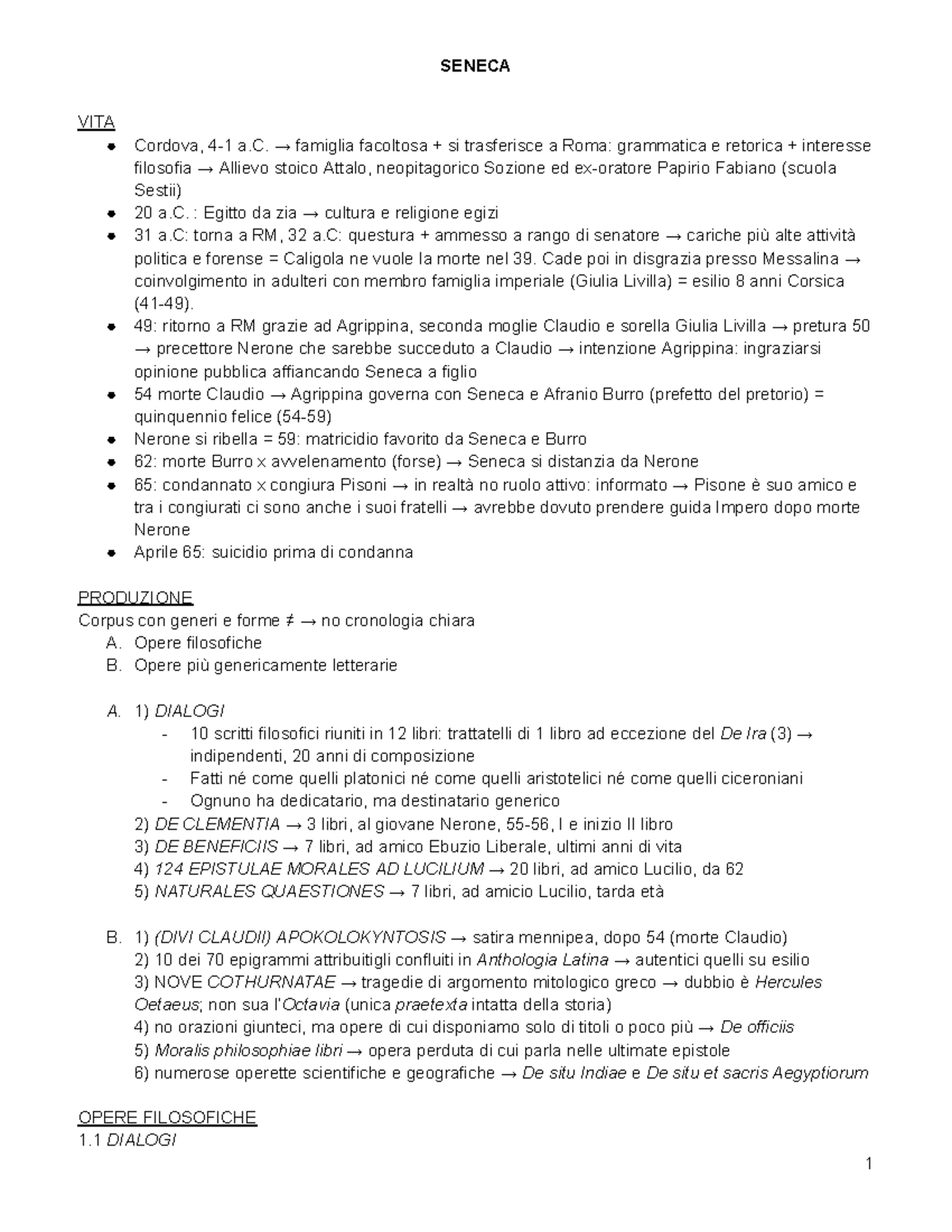 Seneca Il file è completo e approfondito. Il documento contiene tutto