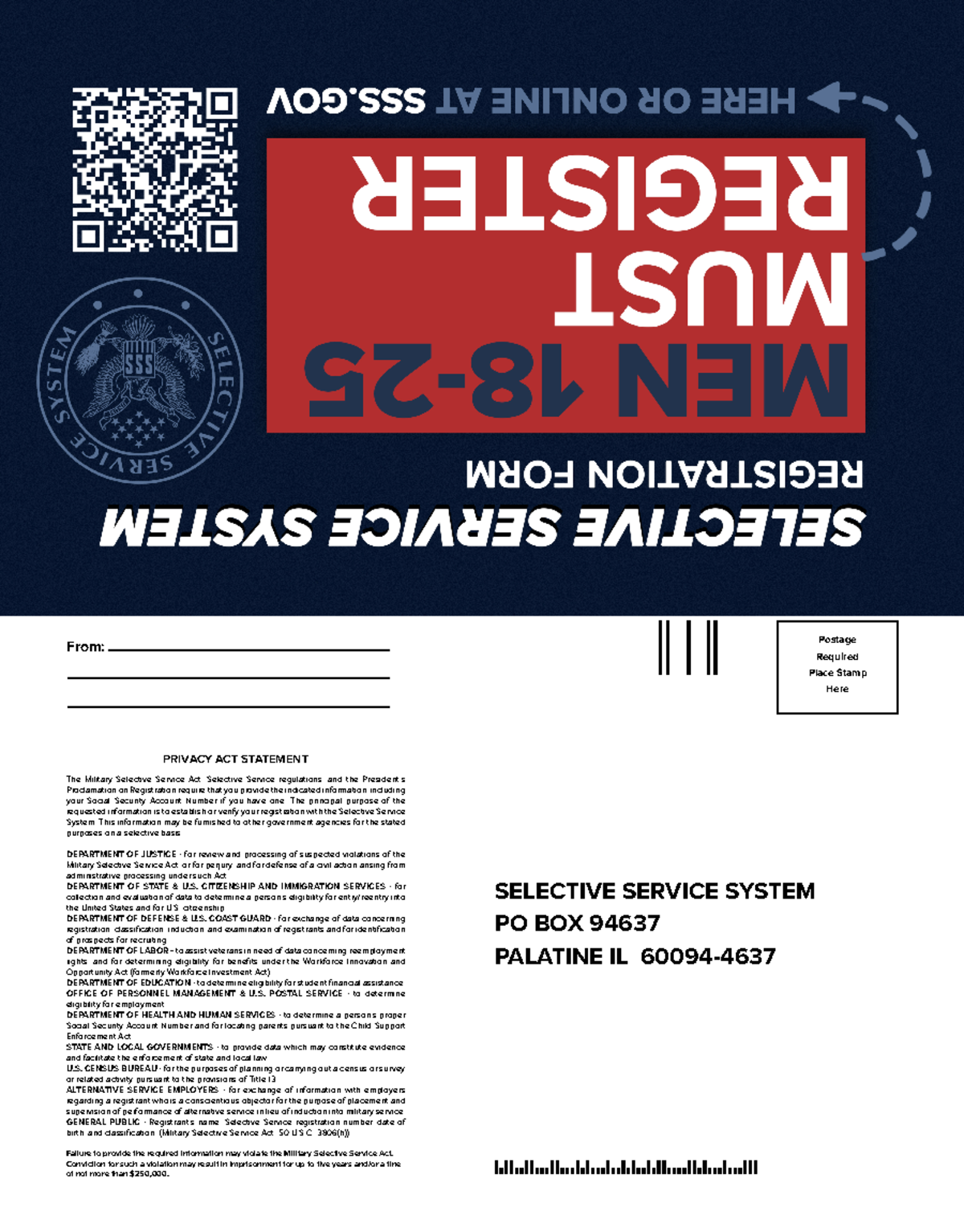 Form-1 09-22-21 ingles - SELECTIVE SERVICE SYSTEM PO BOX 94637 PALATINE ...