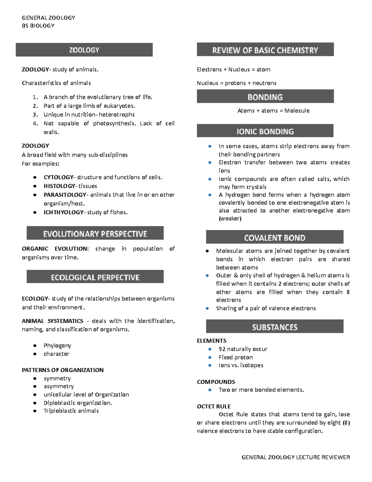 general-zoology-lec-reviewer-bs-biology-zoology-study-of-animals