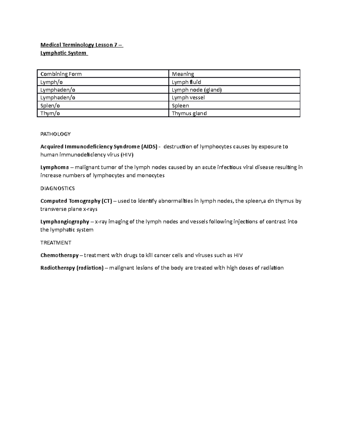 Medical Terminology Lesson 7 Copy Medical Terminology Lesson 7