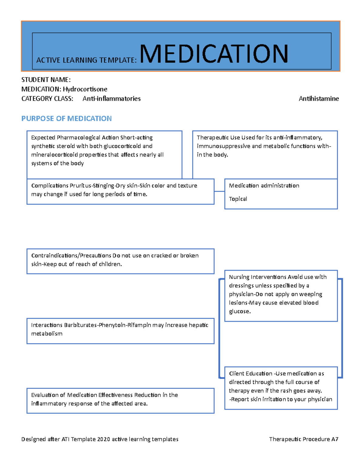 hydrocortisone-ati-temp-student-name-medication-hydrocortisone