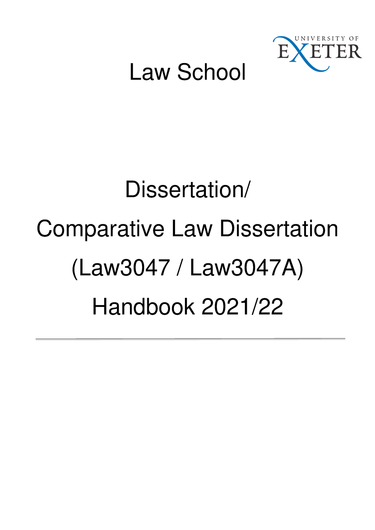 dissertation sample law