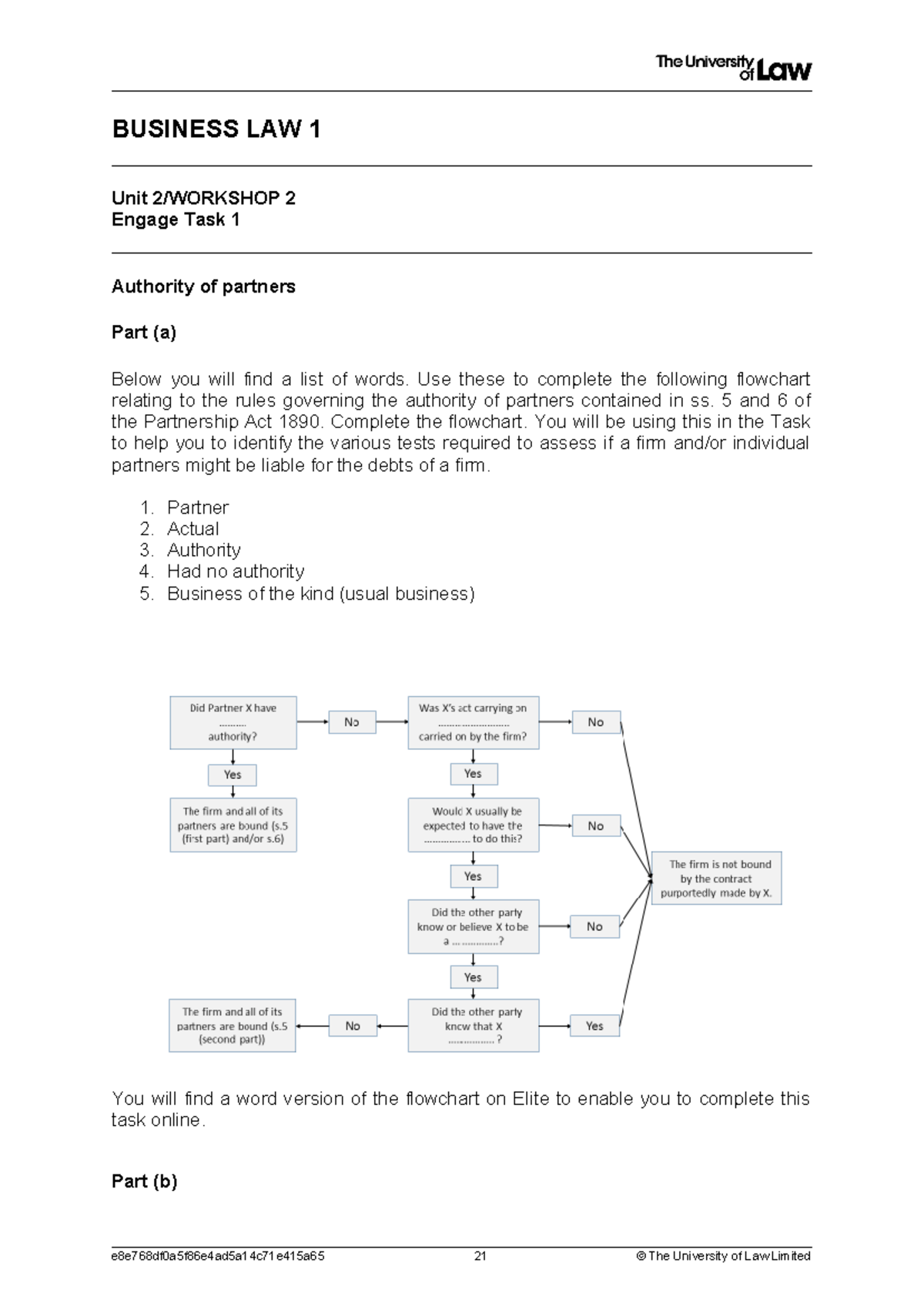 2425 bus1 u02 ce01 workshop task01 - BUSINESS LAW 1 Unit 2/WORKSHOP 2 ...