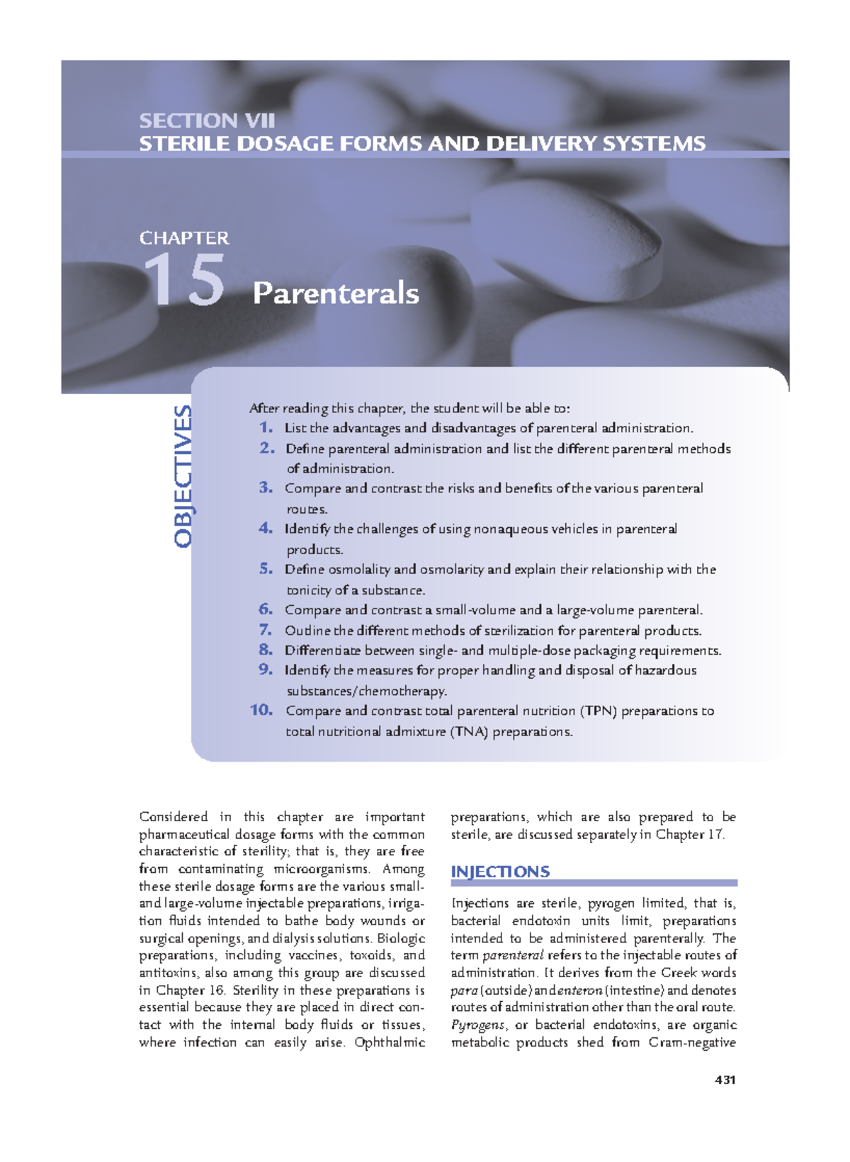 Module 18- Parenterals-Pages From Ansel-drug-delivery-system - 431 ...