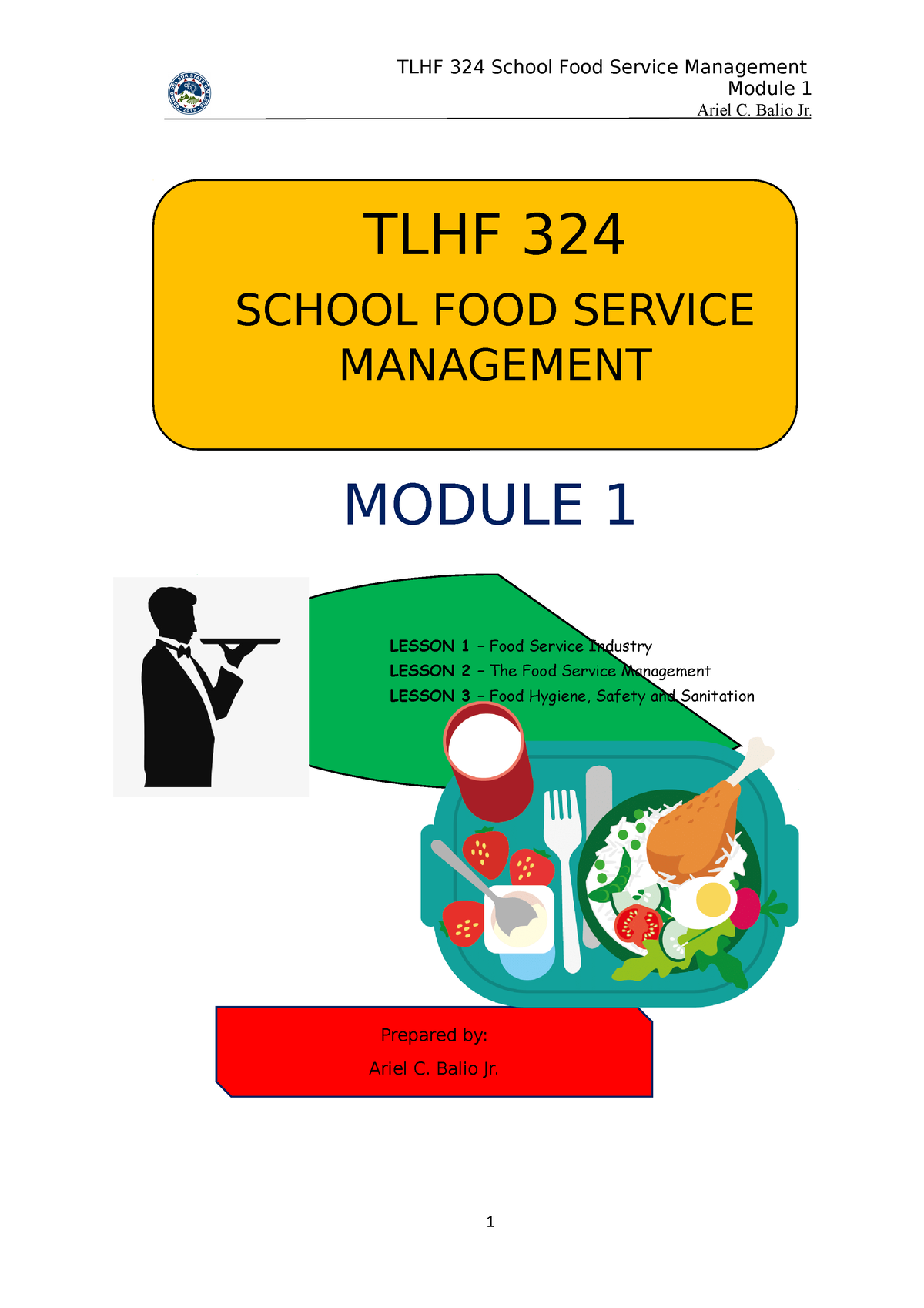 thesis about food service management