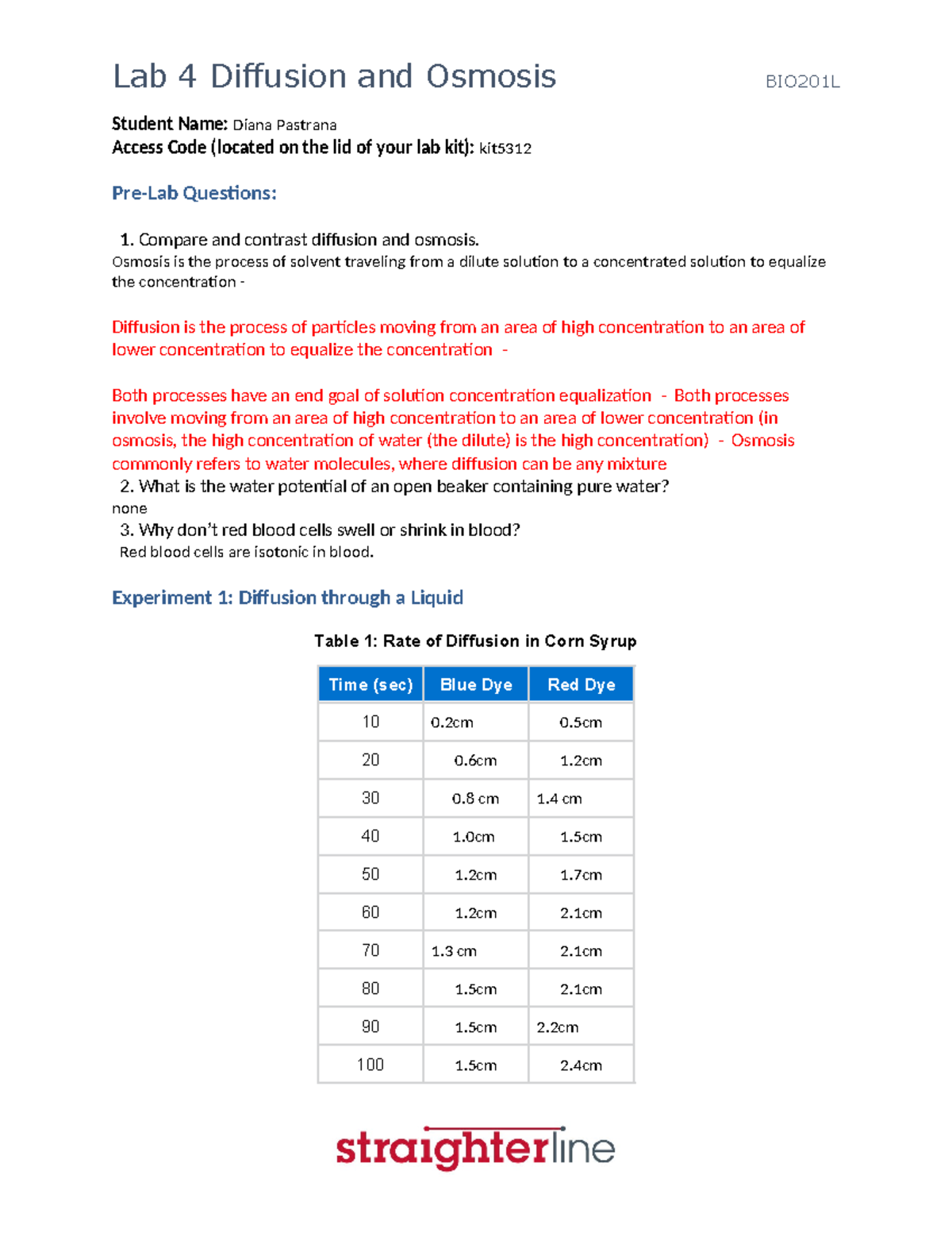 BIO201L+Lab+4+Upload+Document - Student Name: Diana Pastrana Access ...