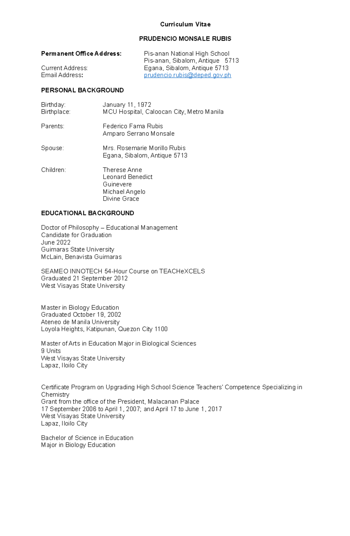 CV-Rubis - No names in short we have to pit effort in making this ...