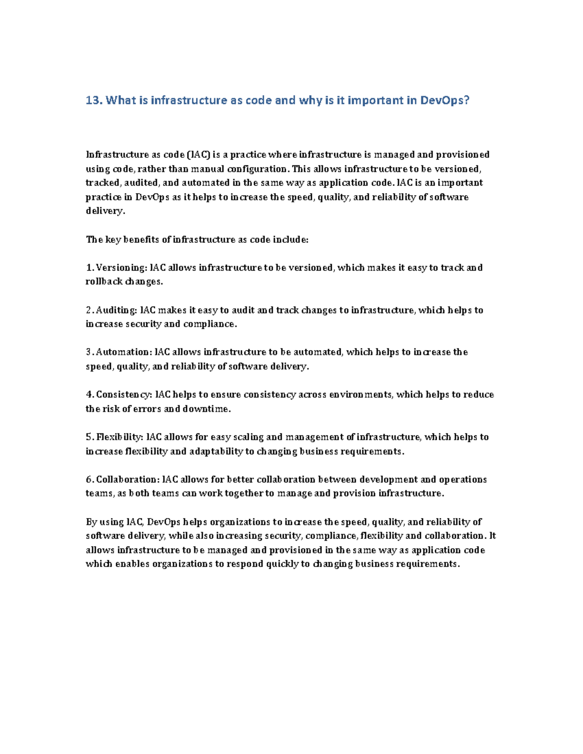 Devops 3 - 13. What is infrastructure as code and why is it important ...