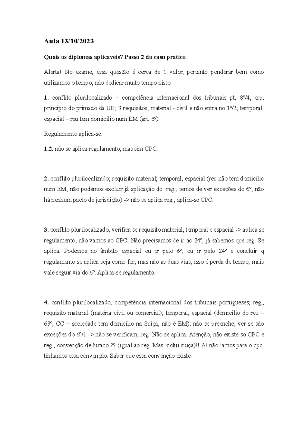 Aula processo 13 - Aula 13/10/ Quais os diplomas aplicáveis? Passo 2 do ...