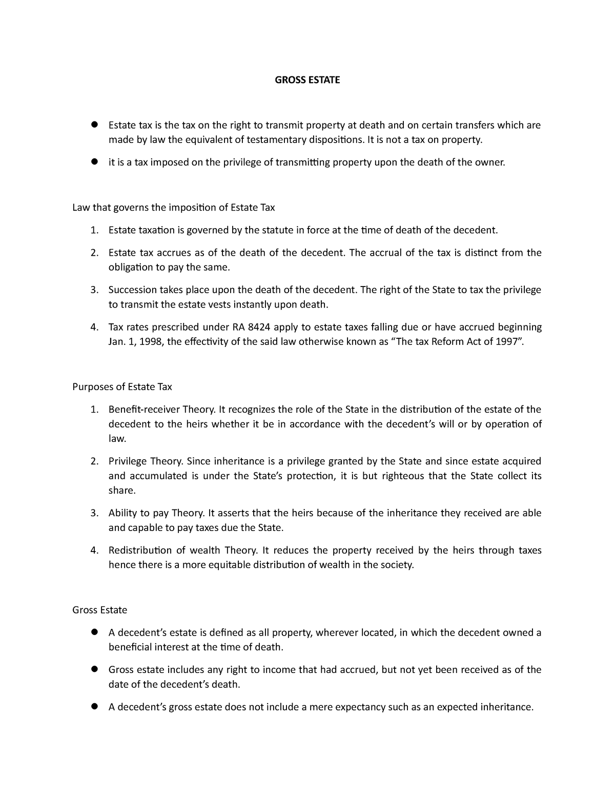 chapter-3-gross-estate-gross-estate-estate-tax-is-the-tax-on-the