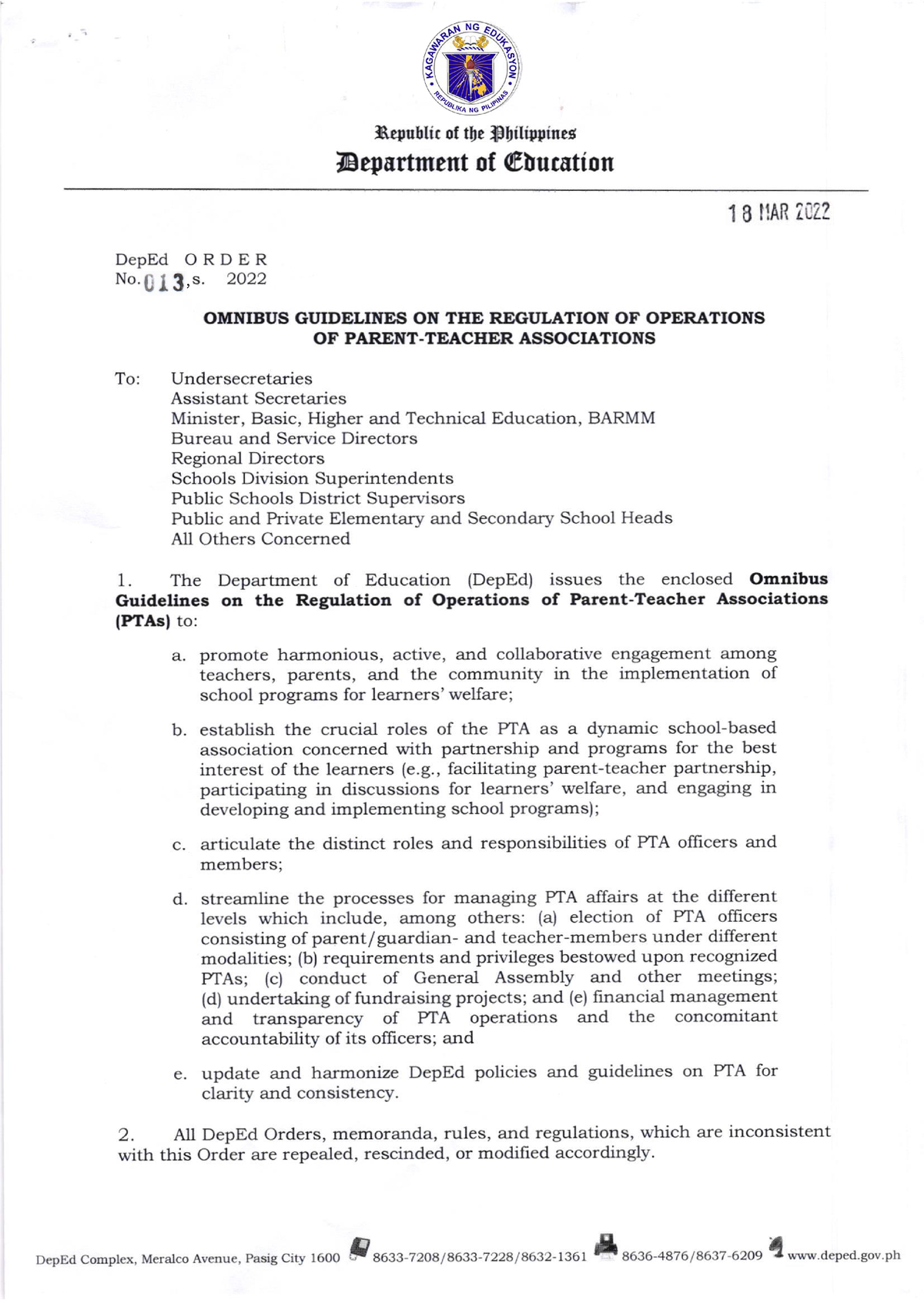 Deped Rules And Regulations For Private Schools 2021