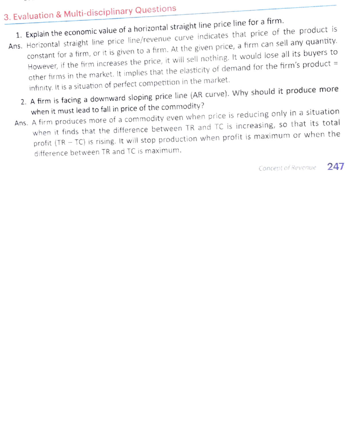 Evaluation question of revenue - 3. Evaluation & Multi-disciplinary ...