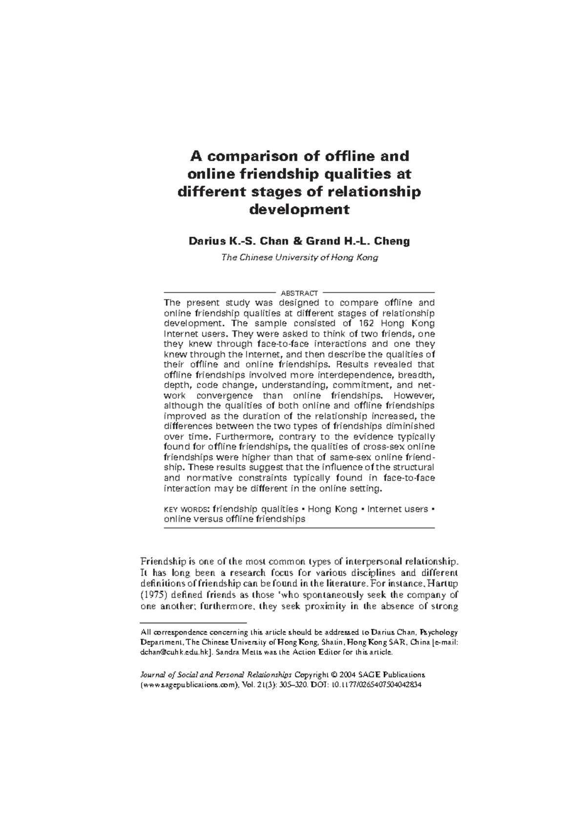 Passage for you to finish reports - A comparison of offline and online ...